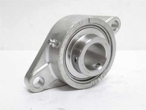 KML SSUCFL207-20-P6; Flange Bearing; SS; 1-1/4"ID; 2-Bolt