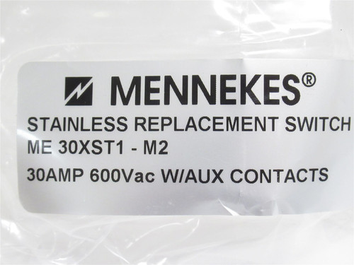 Mennekes ME30XST1-M2; On/Off Switch; 30A; 600VAC; 10Hp