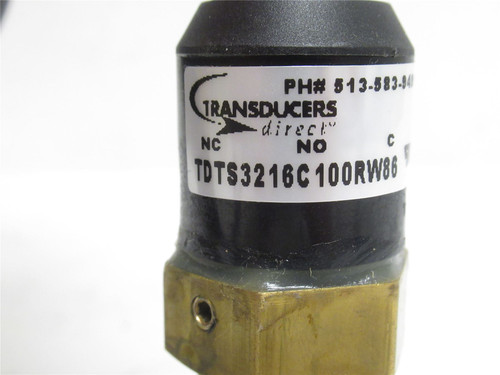 Transducers Direct TDTS3216C100RW86; Pressure Transducer; 6'L