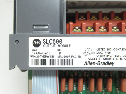 Allen-Bradley 1746-OA16; Output Module 120/240VAC; 16-Channel