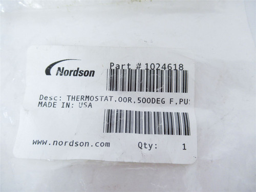 Nordson 102468; Thermostat 500 Degrees 00R F PU