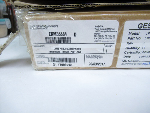 Markem ENM36684; Main Board - Twinjet - Posit - 9040