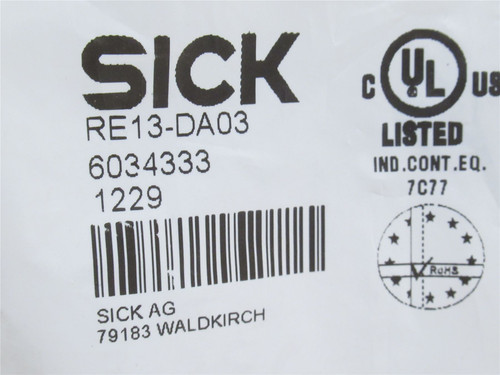 SICK RE13-DA03; Magnetic Safety Switch; 6034333; 24VAC/DC