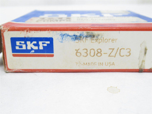 SKF 6308-Z/C3; Ball Bearing 40mmID x 90mmOD x 23mm Width