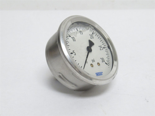 Wika 233-53-2.5-30; 2.5"Dial 1/4NPT Pressure Gauge SS 0-30PSI