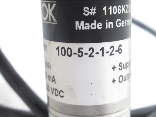 Noshok 100-5-2-1-2-6; Pressure Transmitter; 0-5PSI; 10-30VDC