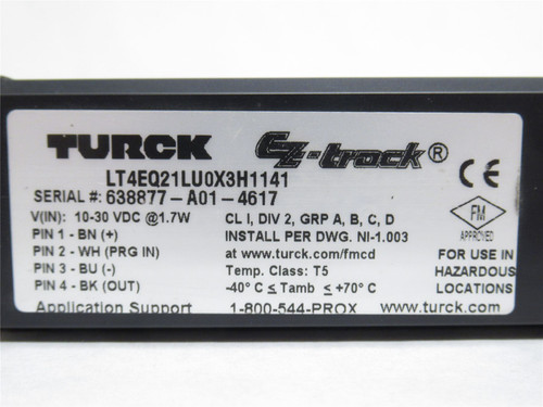 Turck LT4EQ21LU0X3H1141; Linear Displacement Transducer