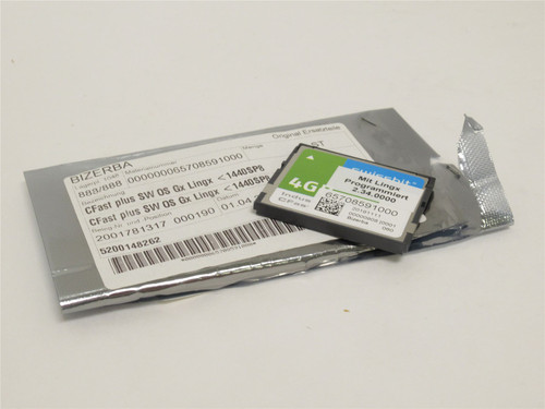 Bizerba 6708591000; Memory; 4-Gig; CFast Plus SW OS Gx Lingx