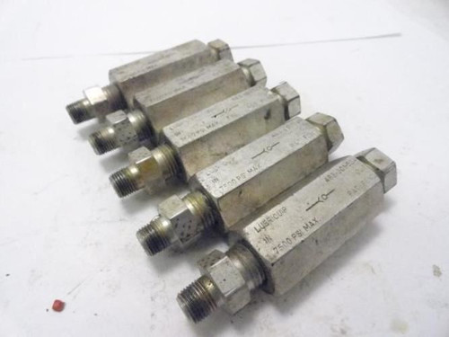 Lubriquip 463-001-524; LOT-5 Check Valves; 1/5"-18 NPT SS