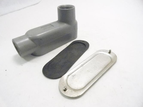 Killark OLB-3; Conduit Body w/Cover; 1" Hub Size