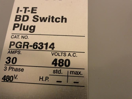 Siemens PGR-6314; Bus Plug Ground Detector; 480V; 30A; 3PH