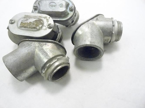 Halex 41337; LOT_4 Conduit Elbow; Threaded; 3/4" M-F
