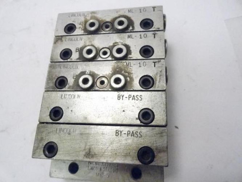 Lincoln ML-5; Valve Manifold; (ML-10T)3; 2 bypass block