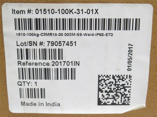 Huntleigh 01510-100K-31-01X; Compression Load Cell; 100kg; SS