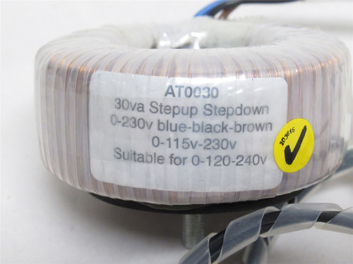 Mechtex AT0030; Step Down Transformer 30vA; 230V to 115V