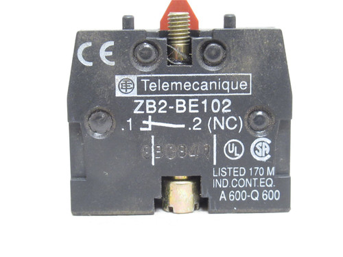 Telemecanique ZB2-BE102; Aux Contact Block; 10A; 400V; 1-NC
