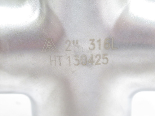 Dixon 9MP-2-304; Tri-Clamp End Cross; SS-316; 2" Clamp