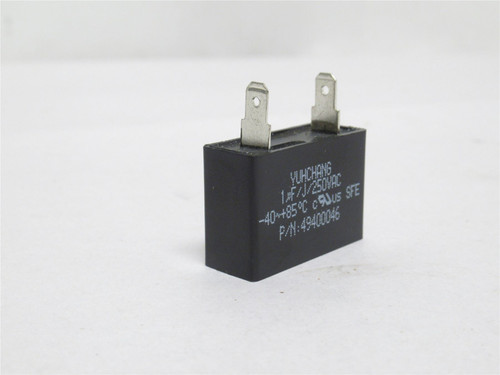 Yuchang 49400046; Plastic Box Type Capacitor 1UF; 250VAC
