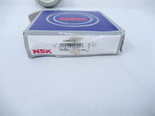 NSK 6309ZZC3E; Ball Bearing; Straight Bore; 45mmID; 100mm D