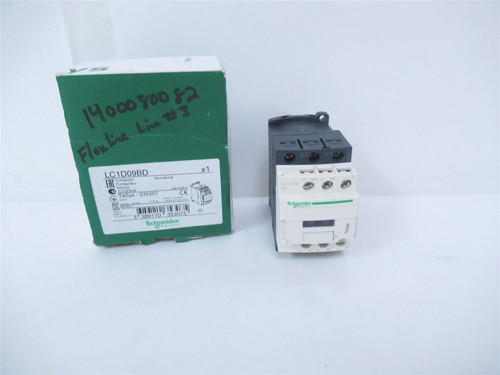 Schneider LC1D09BD; Contactor 9A; Coil: 24VDC; 3-pole