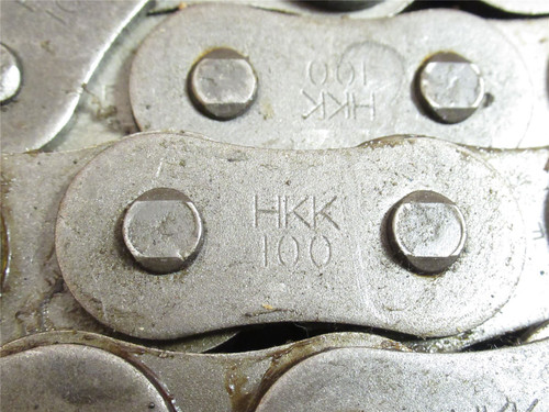 HKK J100RIV10FT; Riveted Chain #100; 10' Long; Single Strand