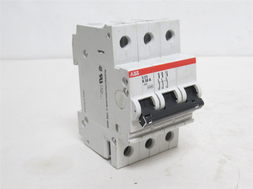 ABB S273-K50A; Circuit Breaker; 50A; 3P; 277/480V; Screw Term