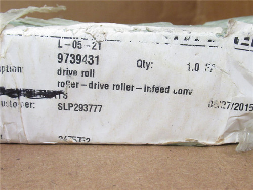 Marel 9739431; Infeed Conveyor Drive Roller; SS; 32-1/2" Long
