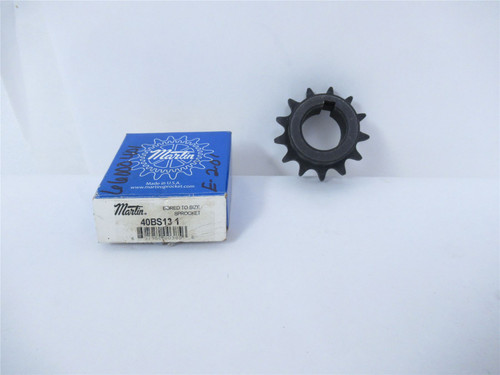Martin 40BS131; Chain Sprocket; #40 13Teeth 1" Bore