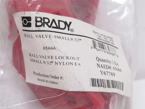 Brady 65666; Ball Valve Lockout; Small 9/32”