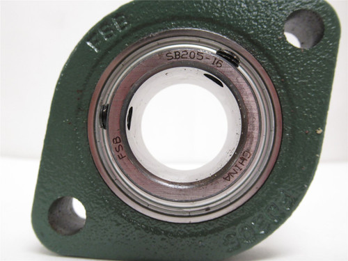 MFG- AELFD205-100; Flange Bearing; 1"ID; 2-Bolt Mount