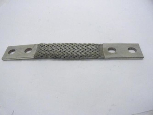 MFG- MDL-Unkn91715; Tin-Plated Copper Grounding Strap; 12" L