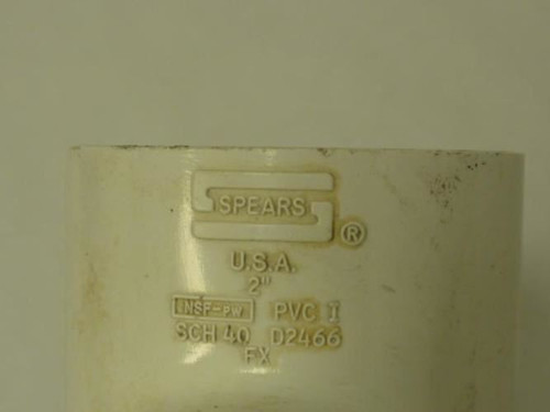 Spears PVC I D2466; Tee Fitting 2" NS SCH 40