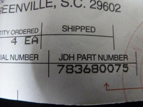MFG- 783680075; Internal Retaining Ring