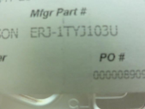 Panasonic ERJ-1TYJ103U; Lot-23 Thick Film Resistors; 10Kohms 5%