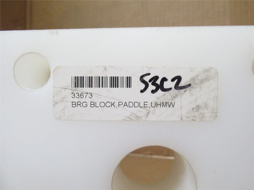 Prime Equipment 33673; Bearing Block UHMW; 5-7/8" Square OD