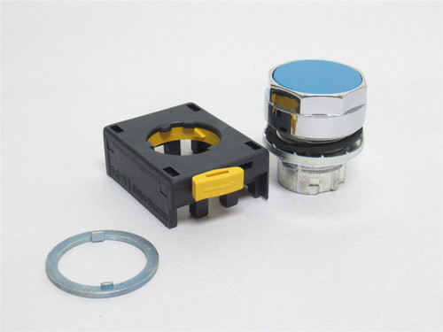 Eaton EM22P6; Push-Button; Flush; Blue; Non-Illuminated