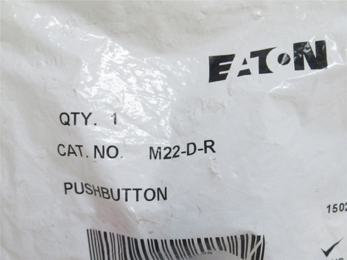 Eaton M22-D-R; Flush Red Non-Illuminated Pushbutton Operator