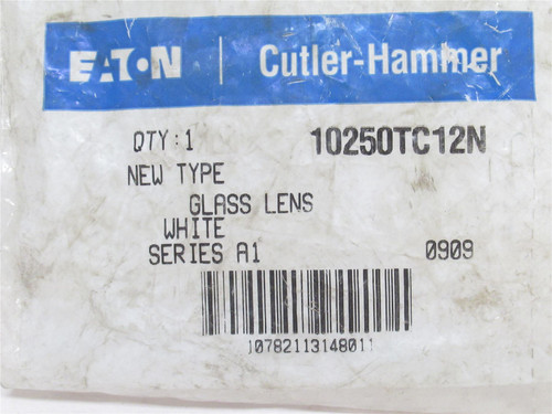 Eaton 10250TC12N; White; Indicator Lens; Watertight/Oiltight