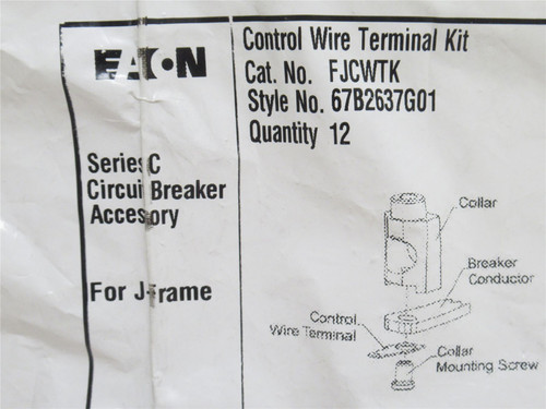Eaton FJCWTK; Lot-5; Control Wire Terminal Kit 67B2637G01