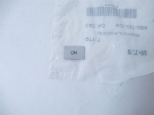 Eaton M22-XST-GB6; Legend Plate Insert - "ON"