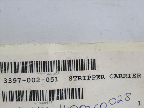 Bradman 3397002051; Stripper Carrier; SS; 2-Pin