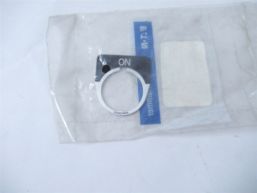 Eaton 10250TM25; Legend Plate - "ON"; 30 mm; Black Field