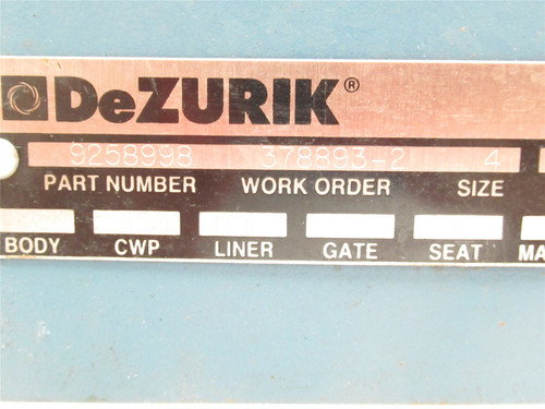 DeZurik 9258998; Butterfly Valve Handle Assembly