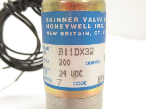 Skinner Valve B11DX32; Solenoid Valve; 200PSI; 24VDC; 7 Watts