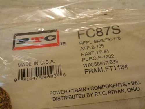 PTC FC87S; LOT-3 Incomplete Transmission Filter Gasket Kit