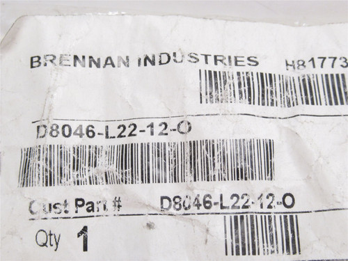 Brennan D8046-L22-12-O; Standpipe-Male BSPP Form E Seal; 3/4"
