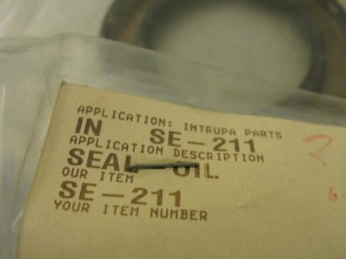 Intrupa SE-211; LOT-4 Oil Seal; 2-1/4" OD; 1/4" Width