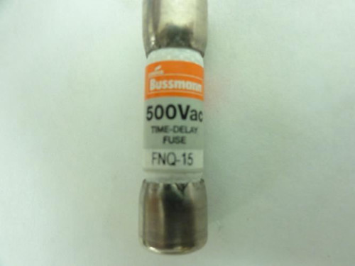 Bussmann FNQ-15; Time-Delay Fuse; 500VAC; 15A