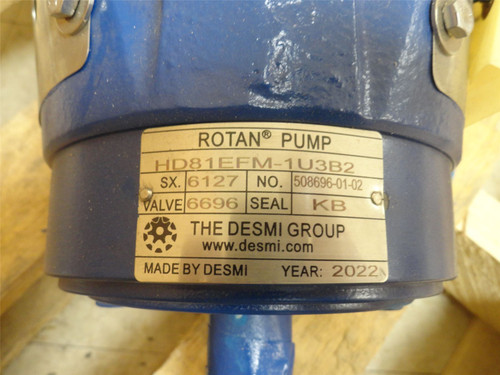 Rotan HD81EFM-1U3B2; Internal Gear Pump - Flange DN80 (3"ID)