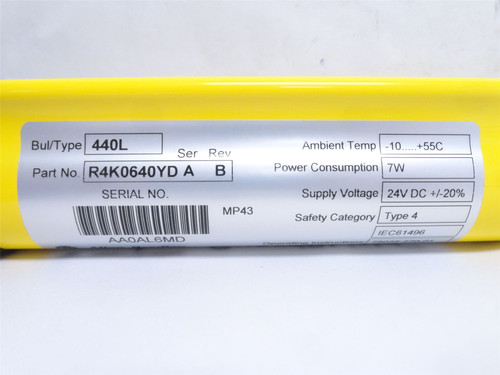 Allen-Bradley 440L-R4K0640YD; Light Curtain Receiver 24VDC 7W